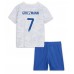 Billige Frankrike Antoine Griezmann #7 Bortetrøye Barn VM 2022 Kortermet (+ korte bukser)